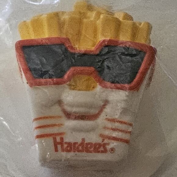 1990 Hardee French Fries Rubber Water Squirter New in Package - Picture 1 of 2